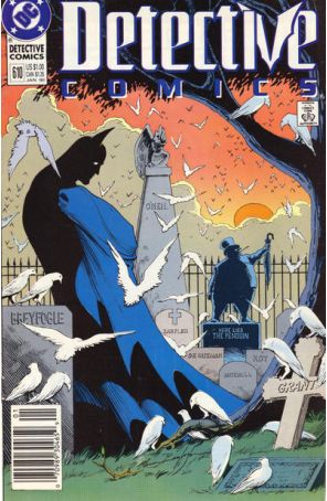 Detective Comics 610 (Newsstand) published by DC with cover art by Norm Breyfogle