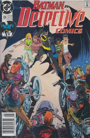 Detective Comics 614 (Newsstand) published by DC with cover art by Norm Breyfogle