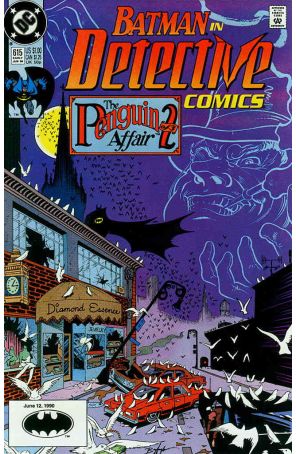Detective Comics 615 published by DC with cover art by Norm Breyfogle