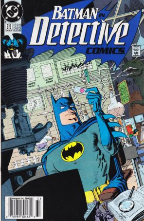 Detective Comics 619 (Newsstand) published by DC with cover art by Norm Breyfogle