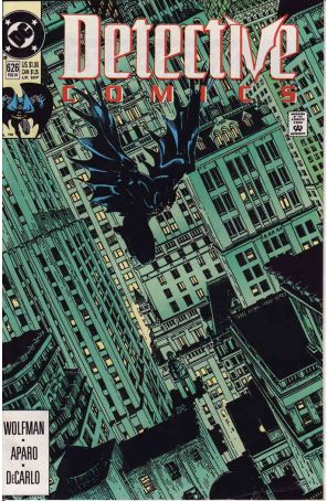Detective Comics 626 published by DC with cover art by Michael Golden