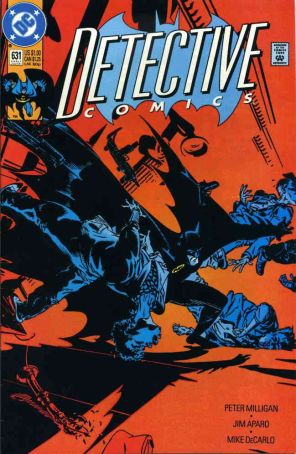 Detective Comics 631 published by DC with cover art by Michael Golden
