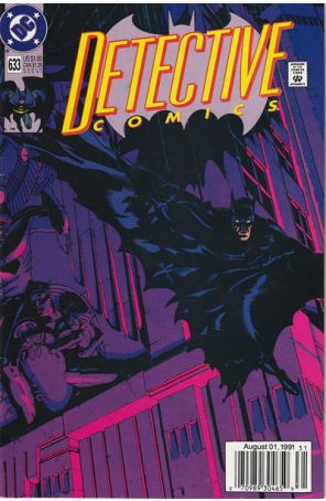 Detective Comics 633 (Newsstand) published by DC with cover art by Michael Golden