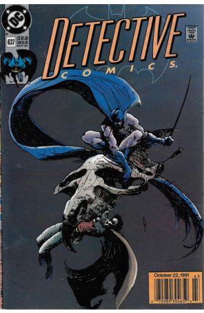 Detective Comics 637 (Newsstand) published by DC with cover art by George Pratt