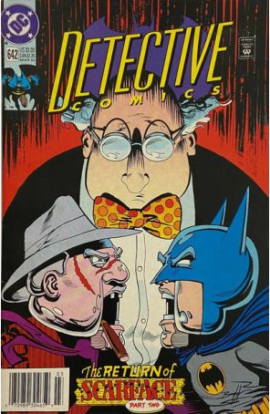 Detective Comics 642 (Newsstand) published by DC with cover art by Norm Breyfogle