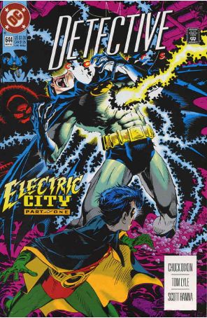 Detective Comics 644 published by DC with cover art by Michael Golden