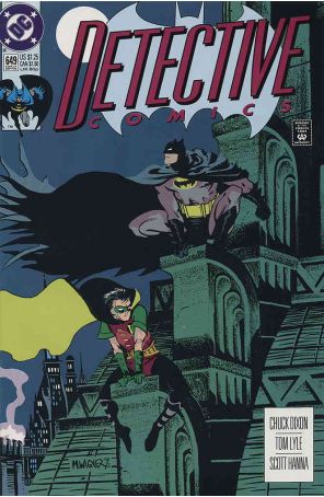 Detective Comics 649 published by DC with cover art by Matt Wagner