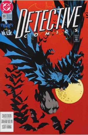 Detective Comics 651 published by DC with cover art by Kelley Jones