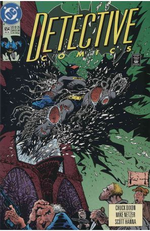 Detective Comics 654 published by DC with cover art by Sam Kieth