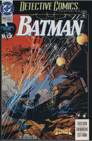 Detective Comics 656 published by DC with cover art by Sam Kieth