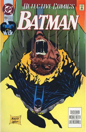 Detective Comics 658 published by DC with cover art by Kelley Jones and Sam Kieth