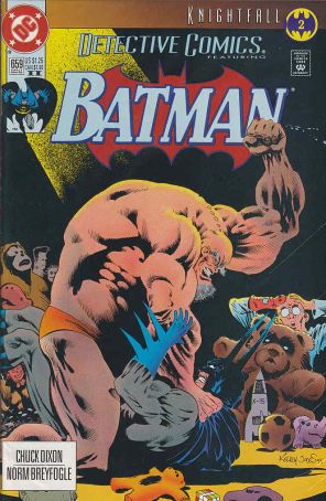 Detective Comics 659 (2nd) published by DC with cover art by Kelley Jones