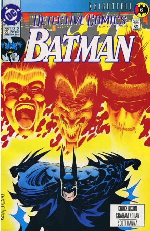 Detective Comics 661 published by DC with cover art by Kelley Jones