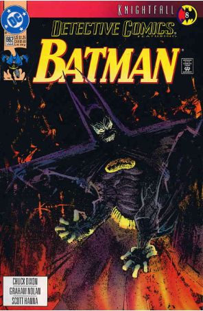 Detective Comics 662 published by DC with cover art by Sam Kieth
