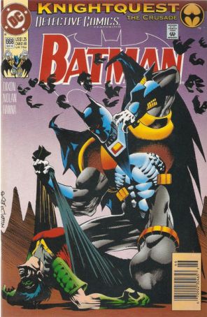 Detective Comics 668 (Newsstand) published by DC with cover art by Kelley Jones