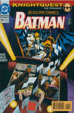 Detective Comics 669 published by DC with cover art by Kelley Jones