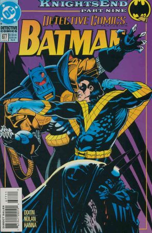 Detective Comics 677 published by DC with cover art by Kelley Jones