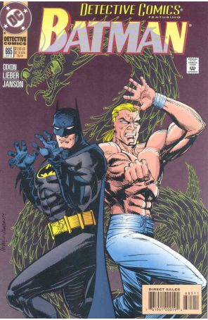 Detective Comics 685 published by DC with cover art by Graham Nolan