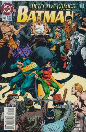 Detective Comics 686 published by DC with cover art by Graham Nolan