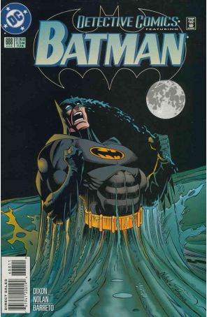 Detective Comics 688 published by DC with cover art by Graham Nolan
