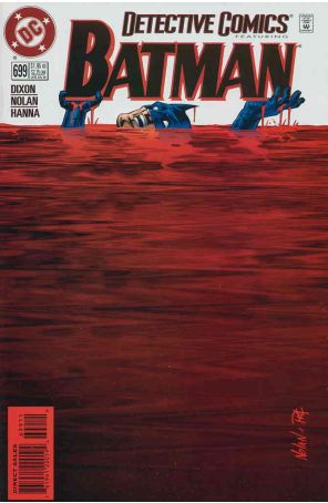Detective Comics 699 published by DC with cover art by Graham Nolan