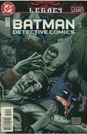 Detective Comics 702 published by DC with cover art by Graham Nolan