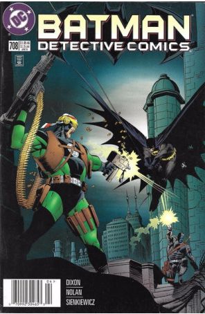 Detective Comics 708 (Newsstand) published by DC with cover art by Lee Weeks