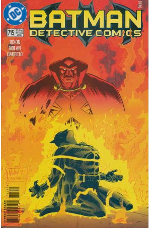 Detective Comics 715 published by DC with cover art by Graham Nolan
