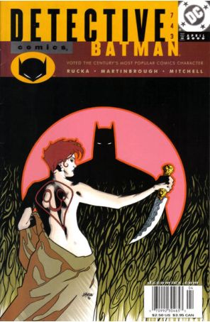 Detective Comics 743 (Newsstand) published by DC with cover art by Dave Johnson