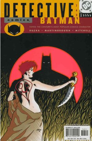 Detective Comics 743 published by DC with cover art by Dave Johnson