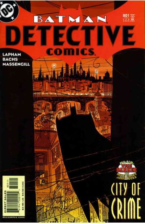 Detective Comics 801 published by DC with cover art by David Lapham