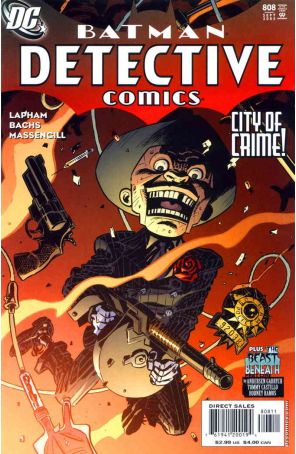 Detective Comics 808 published by DC with cover art by David Lapham