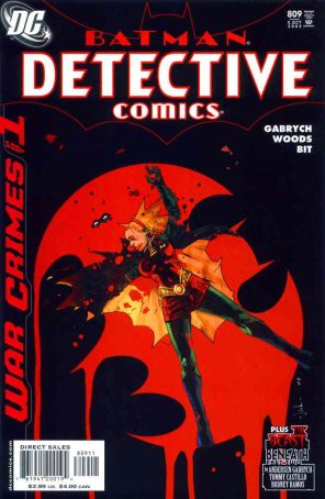 Detective Comics 809 published by DC with cover art by Jock