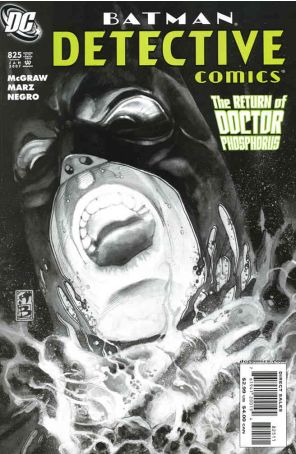 Detective Comics 825 published by DC with cover art by Simone Bianchi