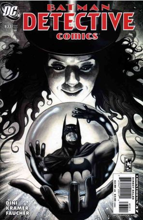 Detective Comics 833 published by DC with cover art by Simone Bianchi