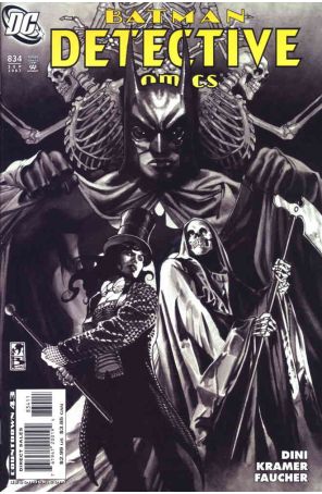 Detective Comics 834 published by DC with cover art by Simone Bianchi