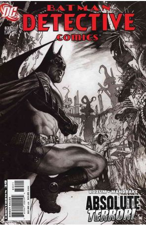 Detective Comics 835 published by DC with cover art by Simone Bianchi