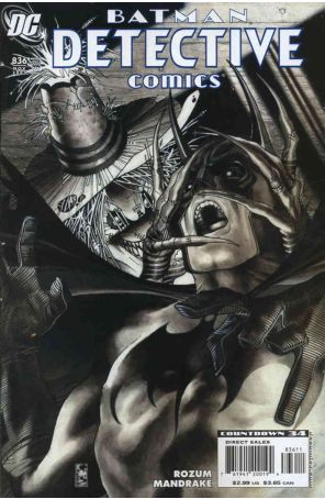 Detective Comics 836 published by DC with cover art by Simone Bianchi