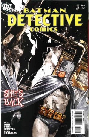 Detective Comics 845 published by DC with cover art by Dustin Nguyen