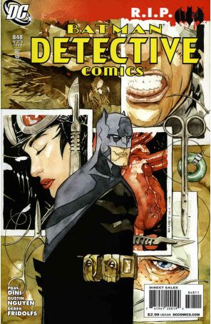 Detective Comics 848 published by DC with cover art by Dustin Nguyen