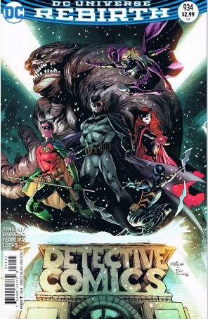 Detective Comics 934 published by DC with cover art by Eddy Barrows