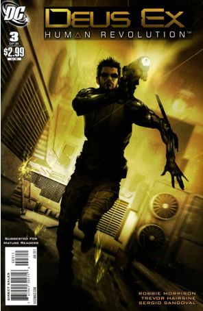 Deus Ex 3 published by DC with cover art by Jim Murray