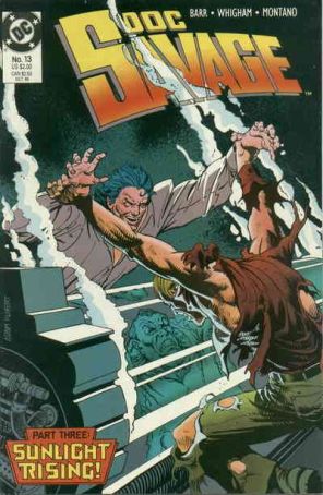 Doc Savage (DC) 13 published by DC with cover art by Adam Kubert