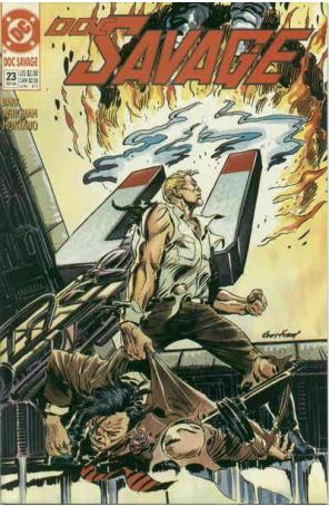 Doc Savage (DC) 23 published by DC with cover art by Andy Kubert