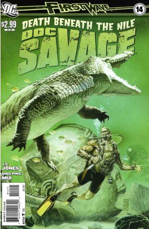 Doc Savage (DC, 2nd Series) 14 published by DC with cover art by J.G. Jones
