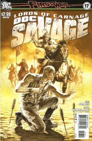 Doc Savage (DC, 2nd Series) 17 published by DC with cover art by J.G. Jones