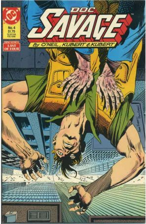 Doc Savage (Mini-Series) 4 published by DC with cover art by Adam Kubert and Andy Kubert