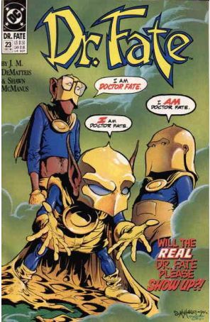 Doctor Fate (2nd Series) 23 published by DC with cover art by Shawn McManus