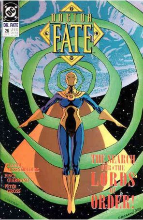 Doctor Fate (2nd Series) 26 published by DC with cover art by Vince Giarrano