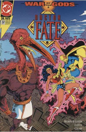 Doctor Fate (2nd Series) 32 published by DC with cover art by Scot Eaton